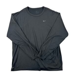 Nike Mens Dri-Fit Nike Fit Legend 2.0 Long Sleeve Training Shirt - Black - XL